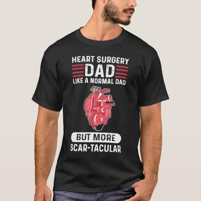 Hjärtkirurgi Pappa som ett normalt Pappa, endast m T Shirt (Framsida)
