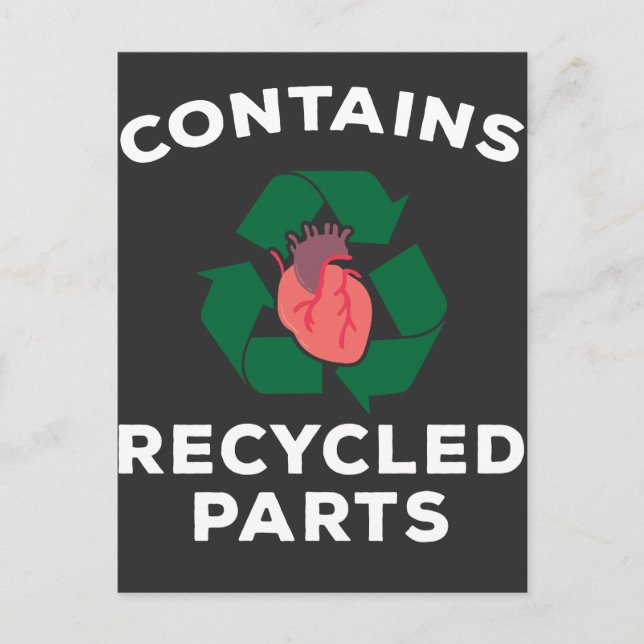 Hjärtkirurgi Survivor Bypit Open Heart Recovery Vykort (Framsida)