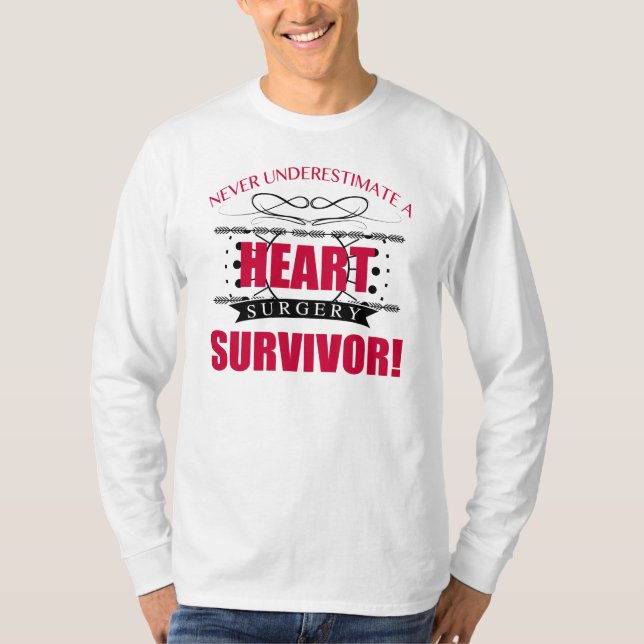 Hjärtkirurgi Survivor Tee (Framsida)