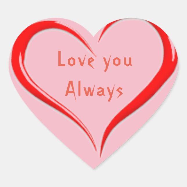 Hjärtklämmare, gigantisk hjärtformat klistermärke (Framsida)