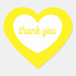 Hjärtklämmare (lakan 20) av gultDesignNZ Hjärtformat Klistermärke