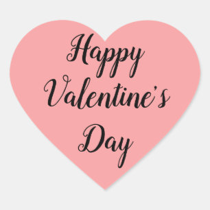Hjärtklämmare på Alla hjärtans dag Hjärtformat Klistermärke