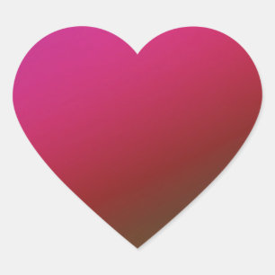 Hjärtklämmor för övertoning av magenta hjärtformat klistermärke