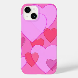 Hjärtklappande Valentinbakgrund rosa