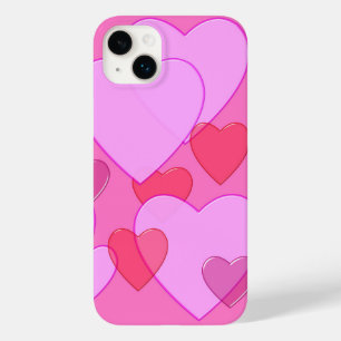 Hjärtklappande Valentinbakgrund rosa