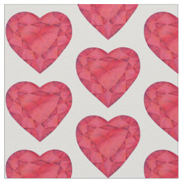 Hjärtklippt rött ruinerat vattenfärgat konsttyg tyg