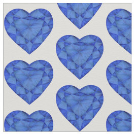 Hjärtklippt safir - vattenfärgsstruktur tyg