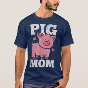 Hjärtklut i gris Mamma T Shirt