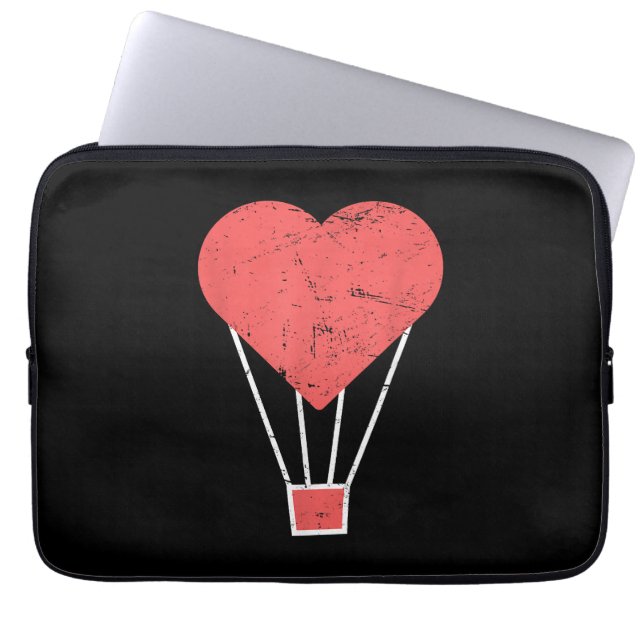 Hjärtklut, Luftballong Laptop Fodral (Framsidan)