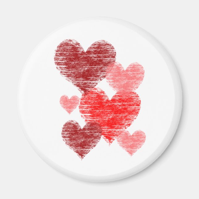 Hjärtkollage Magnet (Framsidan)