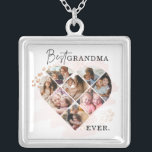 Hjärtkollage Silverpläterat Halsband<br><div class="desc">❤ BEST GRANDMA GIFTS - en enkel gåva till mormor, ❤ UNDERBARA GIFTS FÖR ANY TILLFÄLLE - De kan vara underbara för Mors dag gåvor till mormor, göra stellar 50:e 55:e 60:e 70:e födelsedagspresent till mormor, julklappar till mormor, mormor pension-gåvor, mormor-födelsedagskvister, "Just därför", För att berätta för din mormor att...</div>
