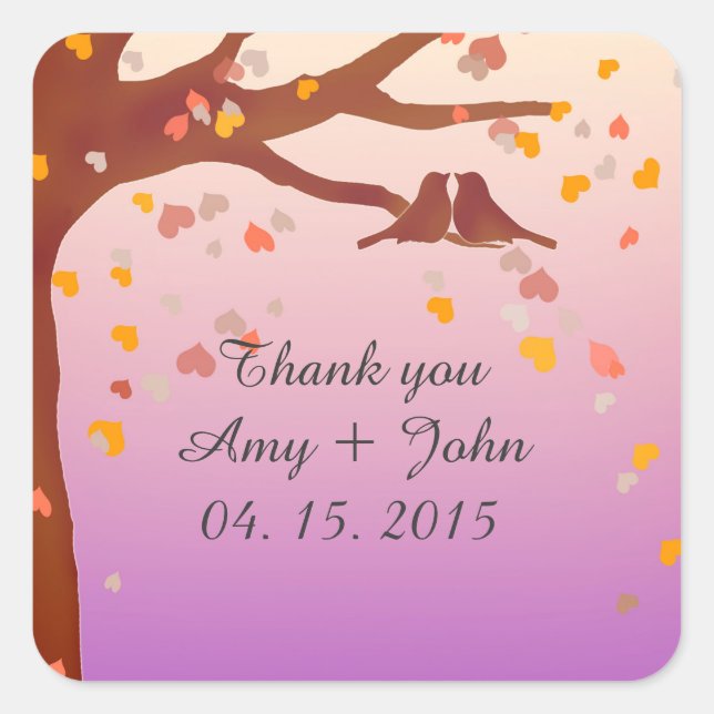 Hjärtkonetti (kärlek 1) fyrkantigt klistermärke (Framsida)