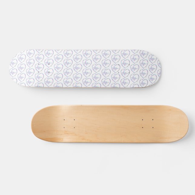 Hjärtkontroll Skateboard-däck Mini Skateboard Bräda 18,5 Cm (Horz)