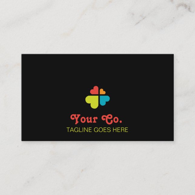 Hjärtkors Visitkort (Framsida)