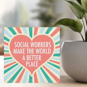 Hjärtkort för inspirationsarbetare i Social