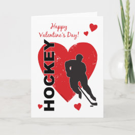 Hjärtkort på hjärtans dag Hockey Hearts (man) Helgkort
