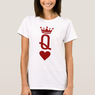 Hjärtkortets drottning Älskare Dice Game Älskare T Shirt