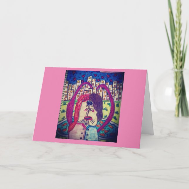 Hjärtkragelkort FRÅN: Katie Yonker Kort (Framsida)