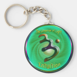 Hjärtkrakra - Symbol för intuitionsknappkedja Nyckelring