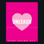 Hjärtkreativitet Poster artist Non AI<br><div class="desc">Det här är inte bara väggkonst - det är ditt dagliga behörighetsbevis för kreativet. Vänta. Se det. Tro det. Släpp loss den.</div>