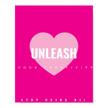 Hjärtkreativitet Poster artist Non AI