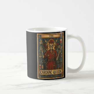 Hjärtkungens tarotkort skelett kardiologi kaffemugg