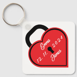 Hjärtlås Nyckelring