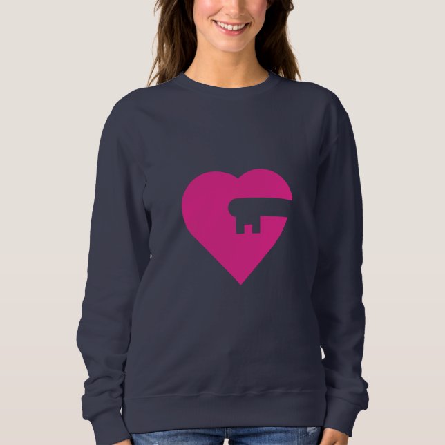 hjärtlås t shirt (Framsida)