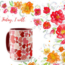 Hjärtlig Abstrakt Modern bakgrundsdesign Mugg