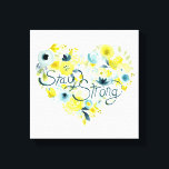 Hjärtlig Blommigt I Canvastryck<br><div class="desc">Erica Vess Blommigt I från juni</div>