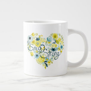 Hjärtlig Blommigt I Jumbo Mugg