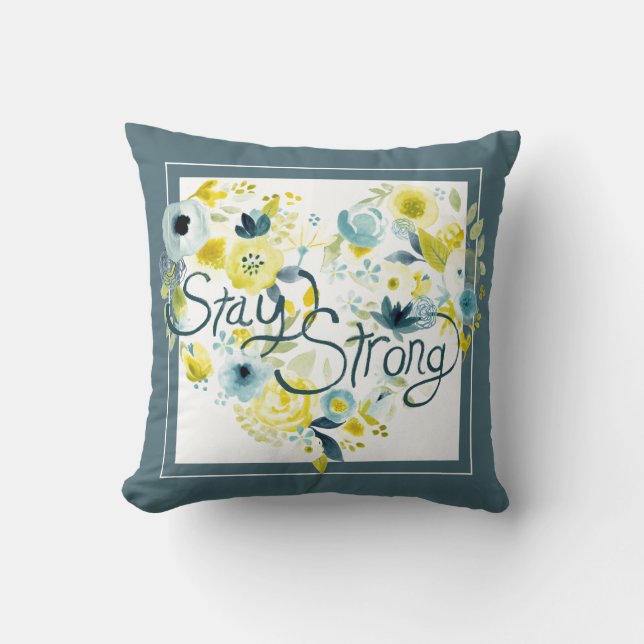 Hjärtlig Blommigt I Kudde (Framsida)