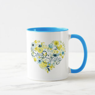 Hjärtlig Blommigt I Mugg