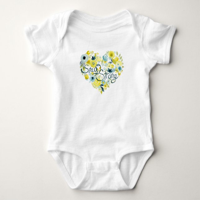 Hjärtlig Blommigt I T-shirt (Framsida)