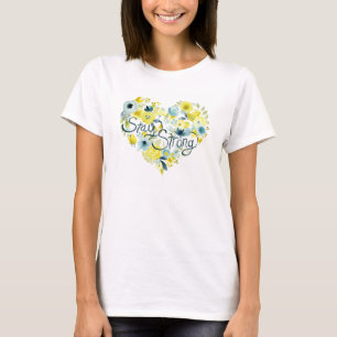 Hjärtlig Blommigt I Tee Shirt