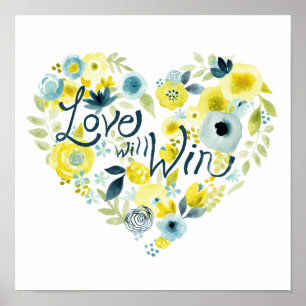 Hjärtlig Blommigt II Poster