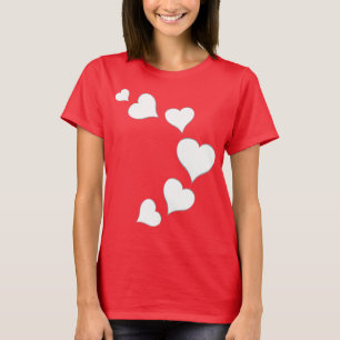 Hjärtlig Dam Kärlek T-Shirt