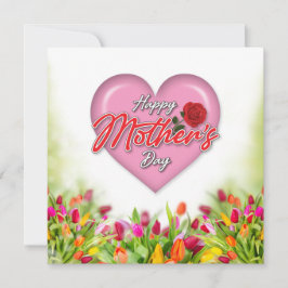 Hjärtlig Elegant Mor Dag-design Julkort