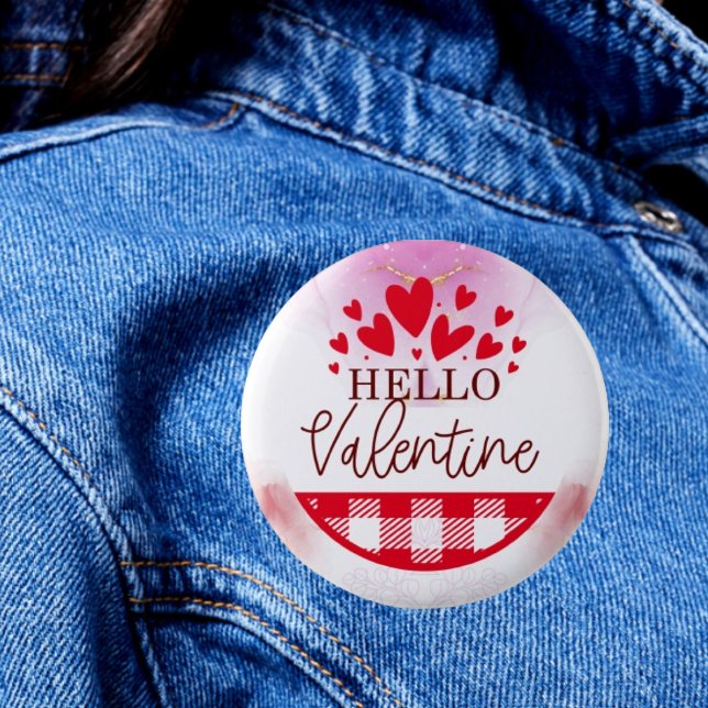 Hjärtlig Hej: Wearable Valentine Day Hälsning Knapp (Skapare uppladdad)