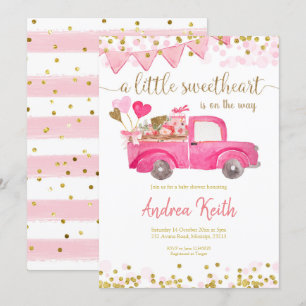Hjärtlig inbjudan till Valentine Lastbil Baby Show