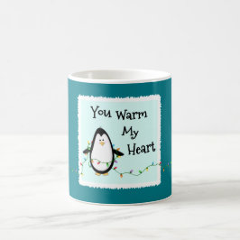 Hjärtlig jul-Helgdag Gift-Roligt Penguin Kaffemugg