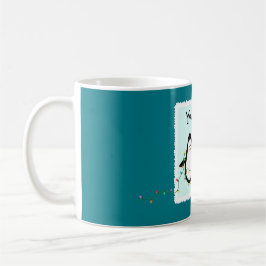 Hjärtlig jul-Helgdag Gift-Roligt Penguin Kaffemugg