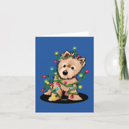 Hjärtlig jul Norwich Terrier Helgkort