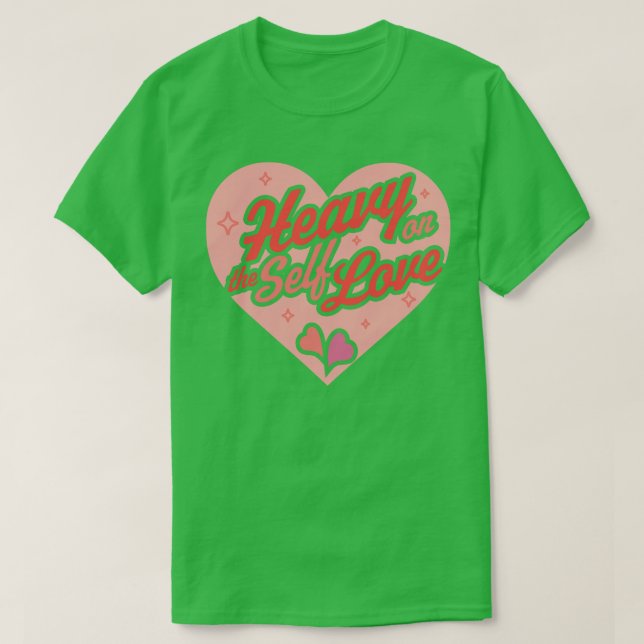 Hjärtlig på själen för Valentines day i självaste  T Shirt (Design framsida)