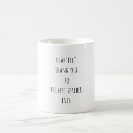 Hjärtlig Tack till den bästa läraren någonsin Kaffemugg