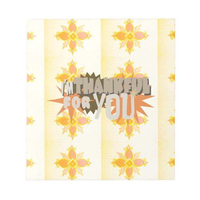 Hjärtlig tacksamhet: "Tack för dig" med Kärlek. Anteckningsblock (Framsida)