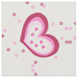 Hjärtlig utformning av mönster tyg