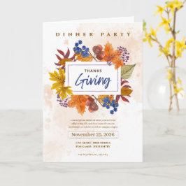Hjärtliga julhälsningar från Thanksgiving Kort