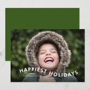 Hjärtligast Helgdagar, kurvtypsfoto Julkort