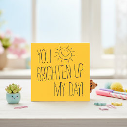 Hjärtligt - du lyfter upp min dag post-it block